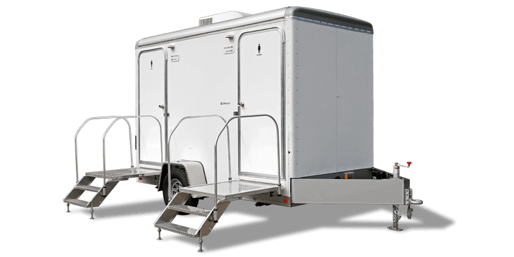Luxury restroom trailer rental for weddings and events in San Diego